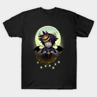 Dark Kingdom Hearts Sora - Halloween Moon Costume - Spooky Video Game T-Shirt